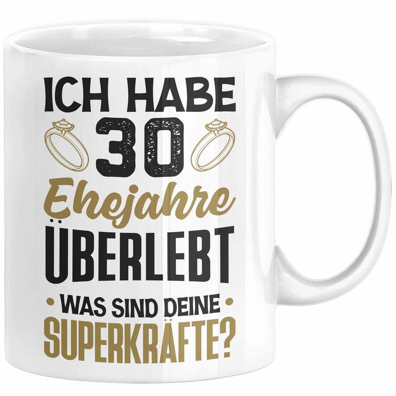 30th Wedding Anniversary Mug Gift Pearl Wedding Gift Idea Husband Wife I Have 30 Years Of Marriage