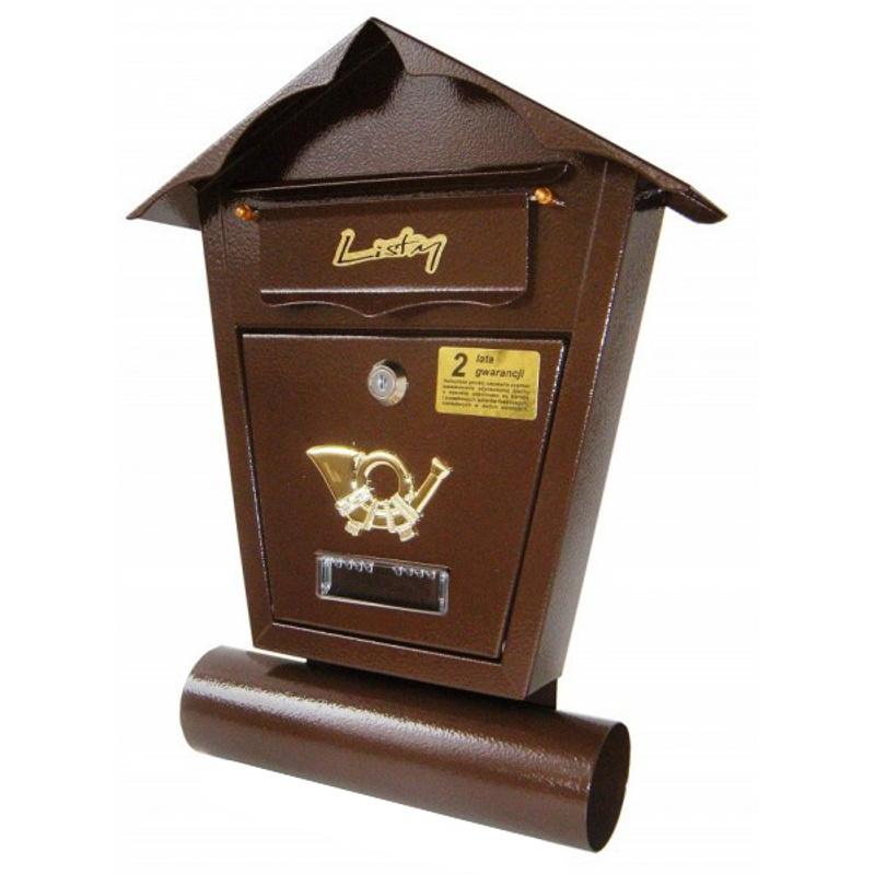 Letterbox With Tube Sd1t Brown - Sd1t 793