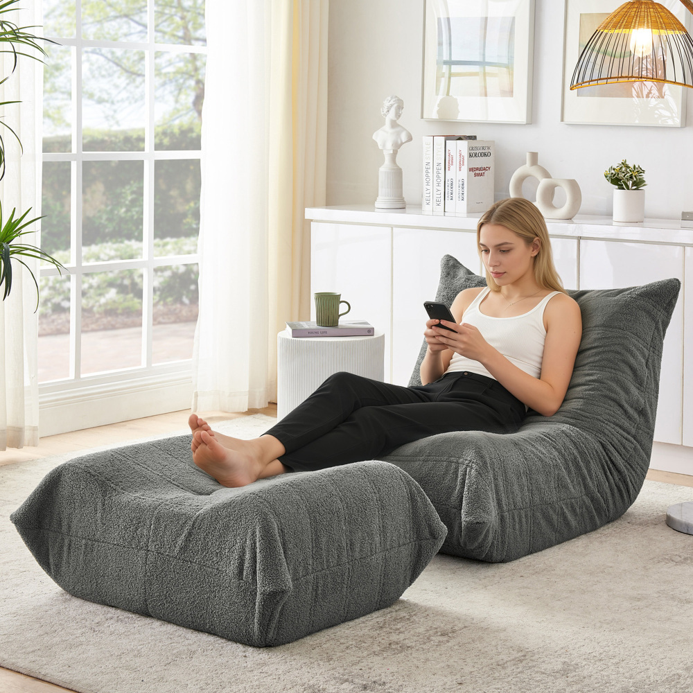 Armchair In Teddy Fur With Durable Foam Filling. No Deformation With Prolonged Use, Ideal For Napping And Watching Tv. Flexible Placement, No For Private And Professional Use