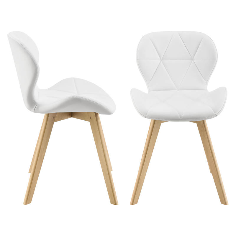 Image of Dining Chair Älmhult 2pcs Set 81x57 Cm Artificial Leather Chairs Living Room Chair Kitchen Chair In Colors