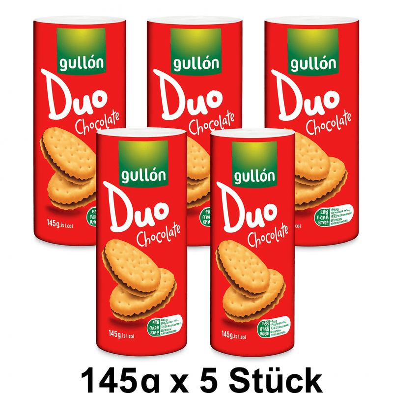 E-shop Gullon Duo Schokolade 145g x 5