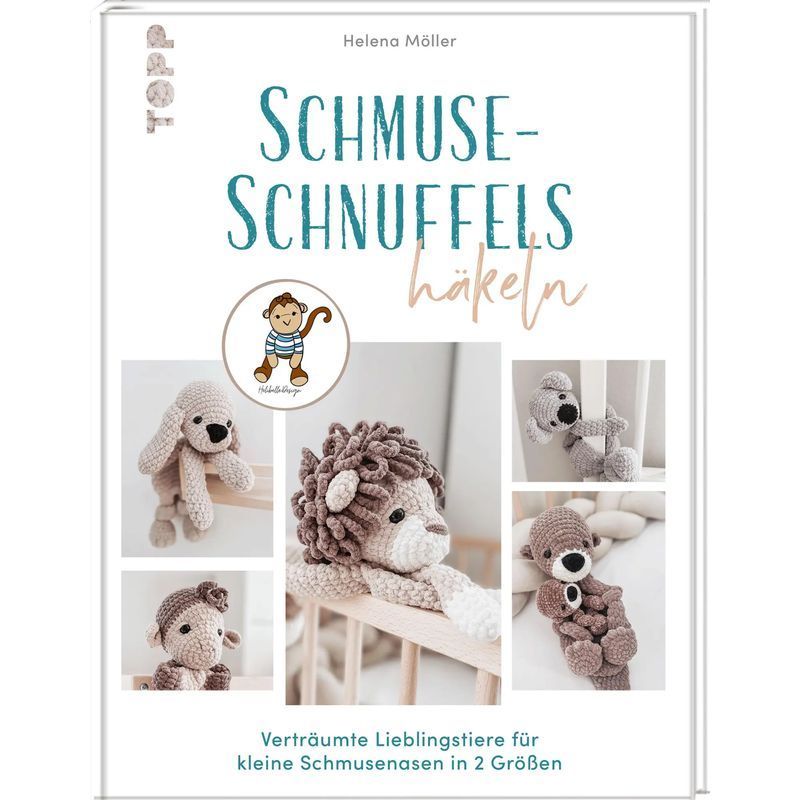 Image of Cuddly Snuffle Toys Crochet Kit - Dreamy Favorite Animals For Little Snuggle Bugs In 2 Sizes - Helena Möller - Book - 112 Pages - German - 2025 - Frechverlag Gmbh - Ean 9783735871619