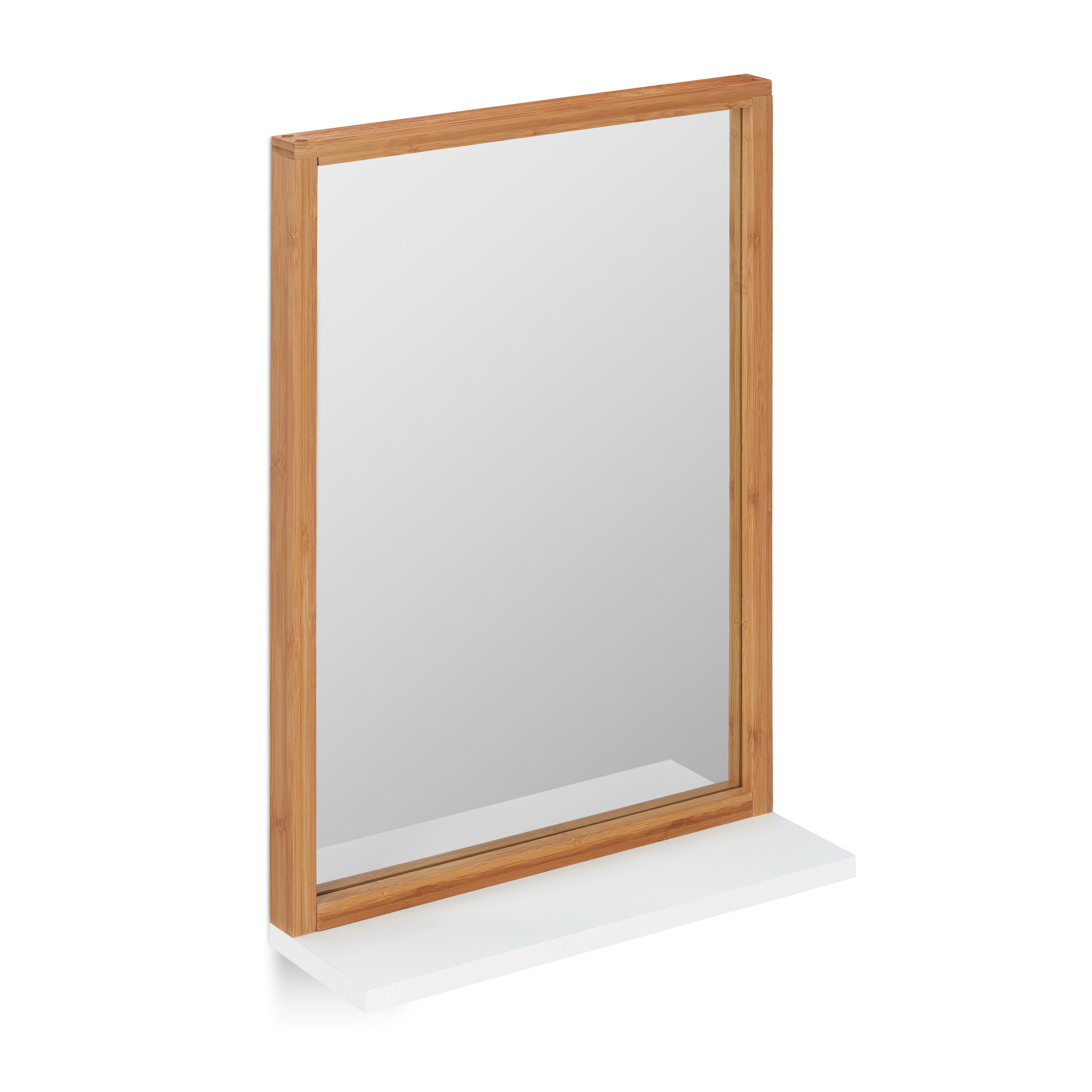 Wall Mirror In Natural/white