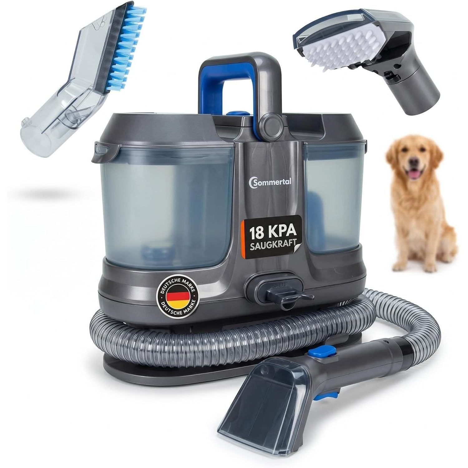 Image of Carpet & Upholstery Cleaner Ws-600 | Powerful 600 Watt Washing Vacuum (18 Kpa) | Vacuum For Textiles