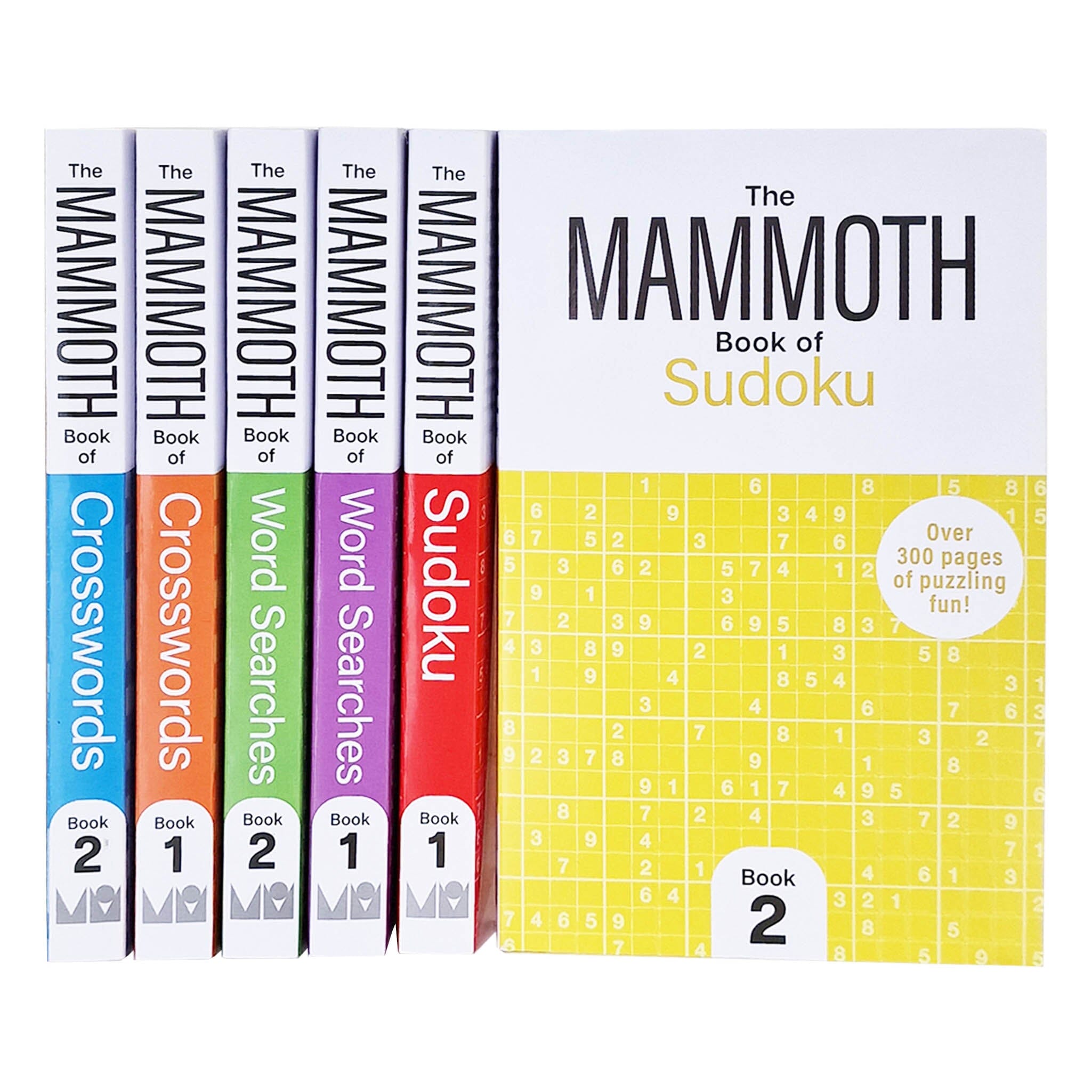 TEMU The Mammoth Book Of Crosswords, Word Searches And Sudoku 6 Books Collection Set - Non Fiction - Paperback
