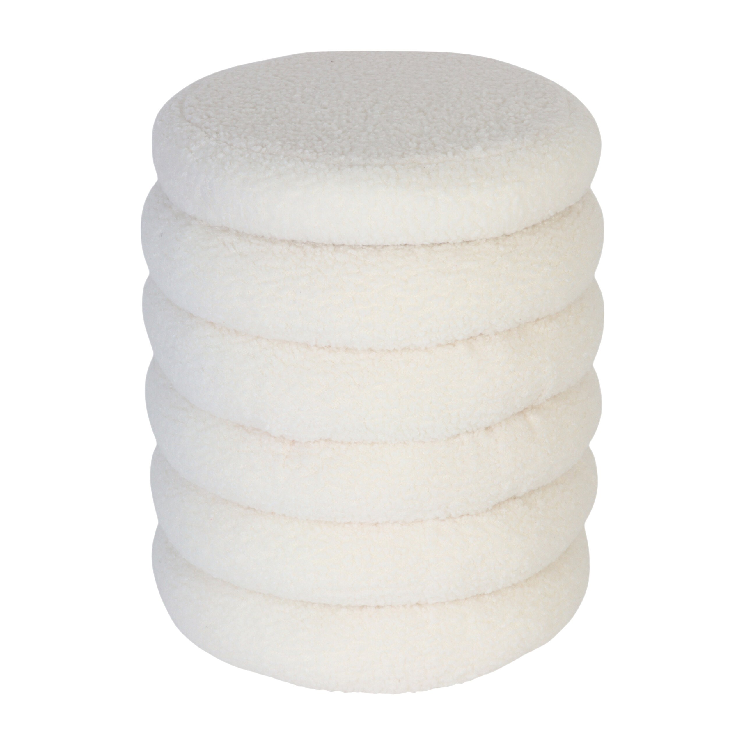 White Stool - (h)44 X Ø37 Cm