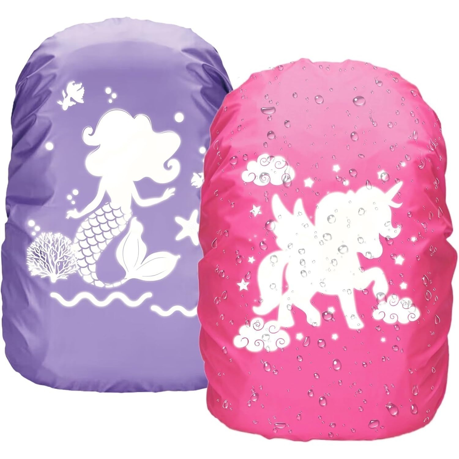 TEMU 2 Backpack Covers School Backpack Cover With Mermaid Pattern Backpack Cover For Outdoor Camping And Hiking