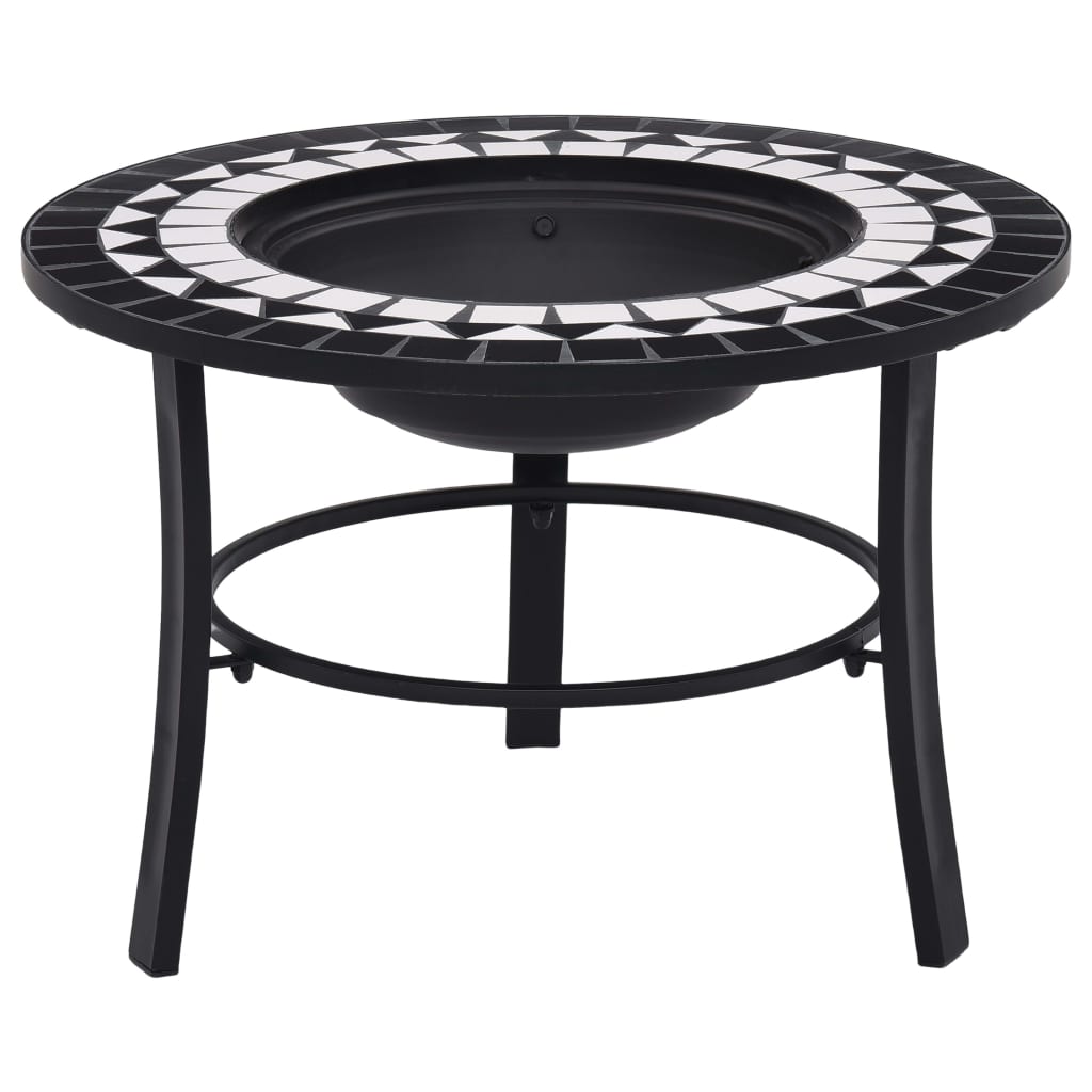 Image of Vidaxl Fire Pit Fire Bowl Fire Basket Garden Fire Oven Mosaic 68cm Ceramic