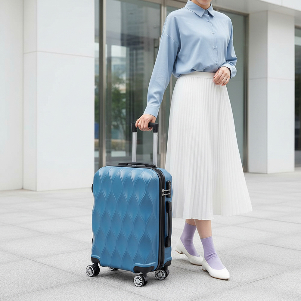 20 Inch Travel Suitcase with Spinner Wheels and Hardcase Shell