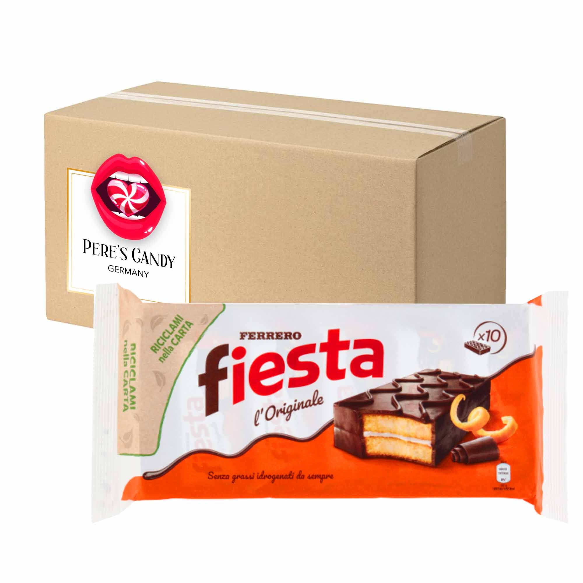 1x Ferrero Fiesta - Orange Flavor In A Soft Sponge Cake, Coated With Delicious Cocoa, 360g
