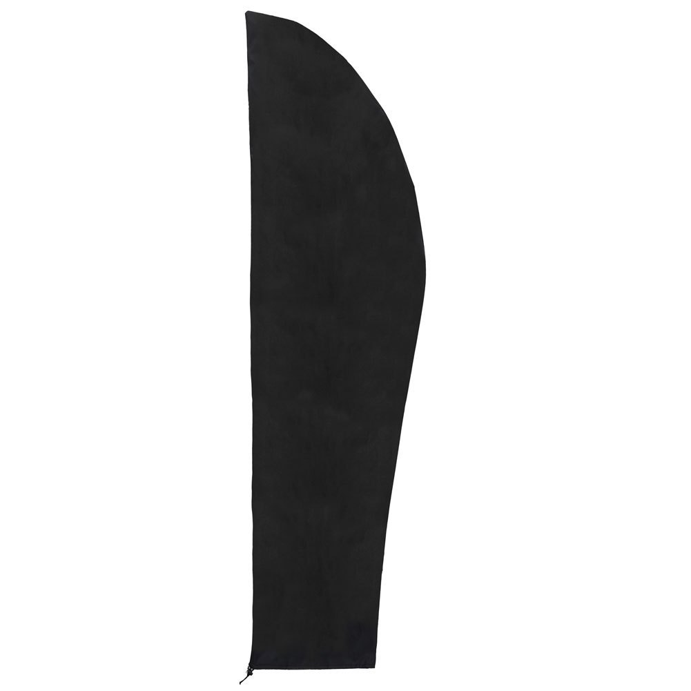 Image of Black 210d Oxford Garden Parasol Protective Cover, Cover Only No Umbrella Included, Foldable Patio Umbrella Storage Shield, 2 Optional Sizes For Banana & Straight Pole Outdoor Umbrellas