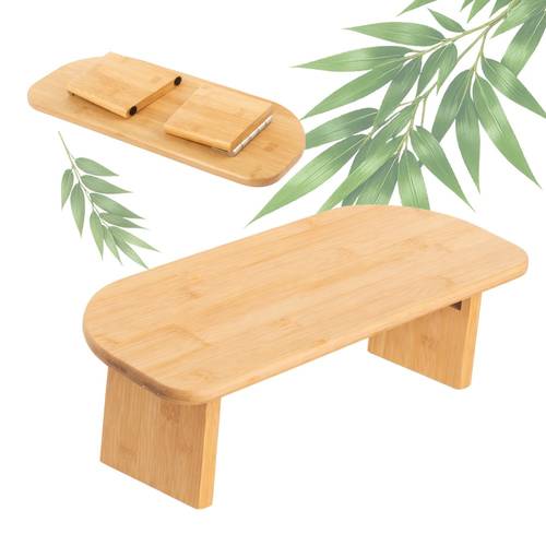 folding bamboo meditation bench portable zen stool lightweight kneeling prayer stool sitting stool meditation seat outdoor camping stool foldable stool for yoga use