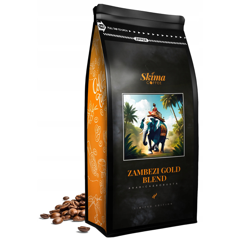 Zambezi Gold Blend (limited Edition) 1kg Coffee Beans For Espresso Maker + Free Gift