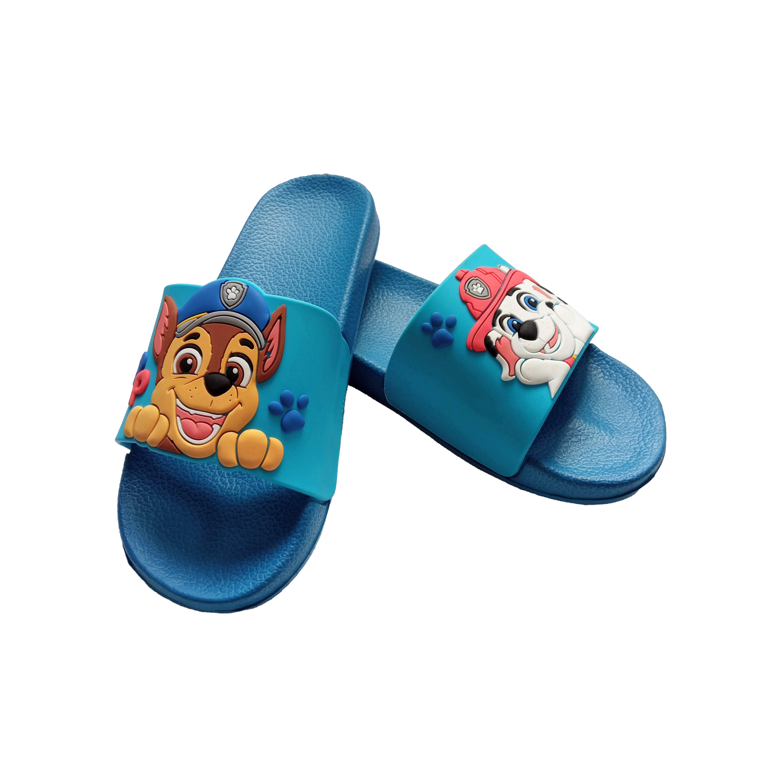 Boys' Bath Slides - And Kids' Slippers Flip-flops Non-slip Bath Sandals Blue