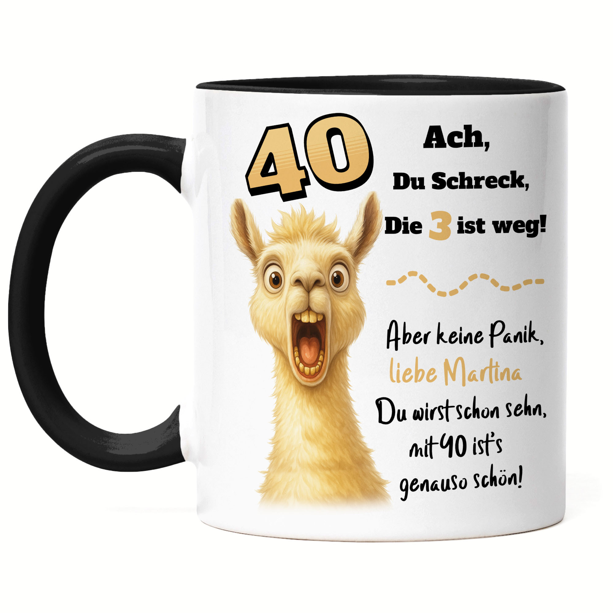 Image of 40th Birthday Mug - Personalized With Name - Funny Quote ", Is Gone" - Gift For - Orange Mug
