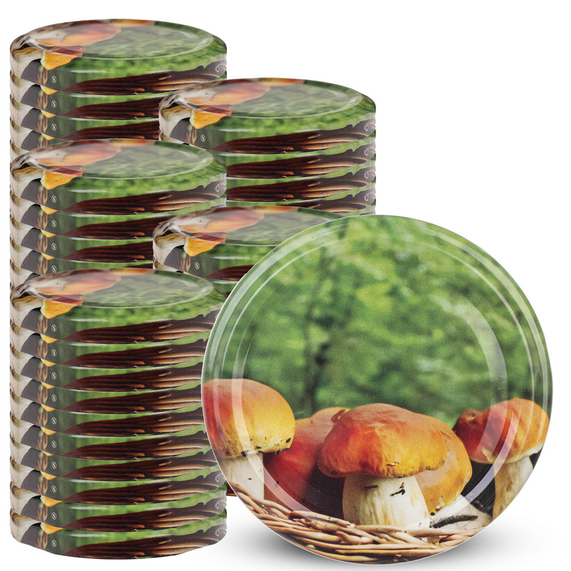 Kadax 50x Jar Lids With Screw Thread, Fi 66, Jar Caps, Lids