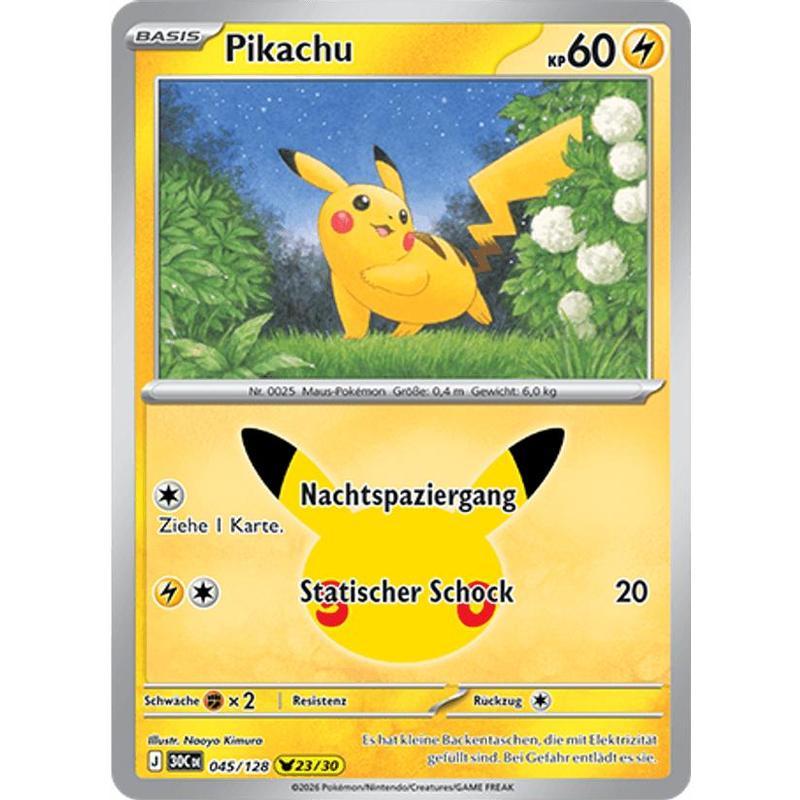 Image of Pikachu (045/128) 30 Years - Rare Pikachu