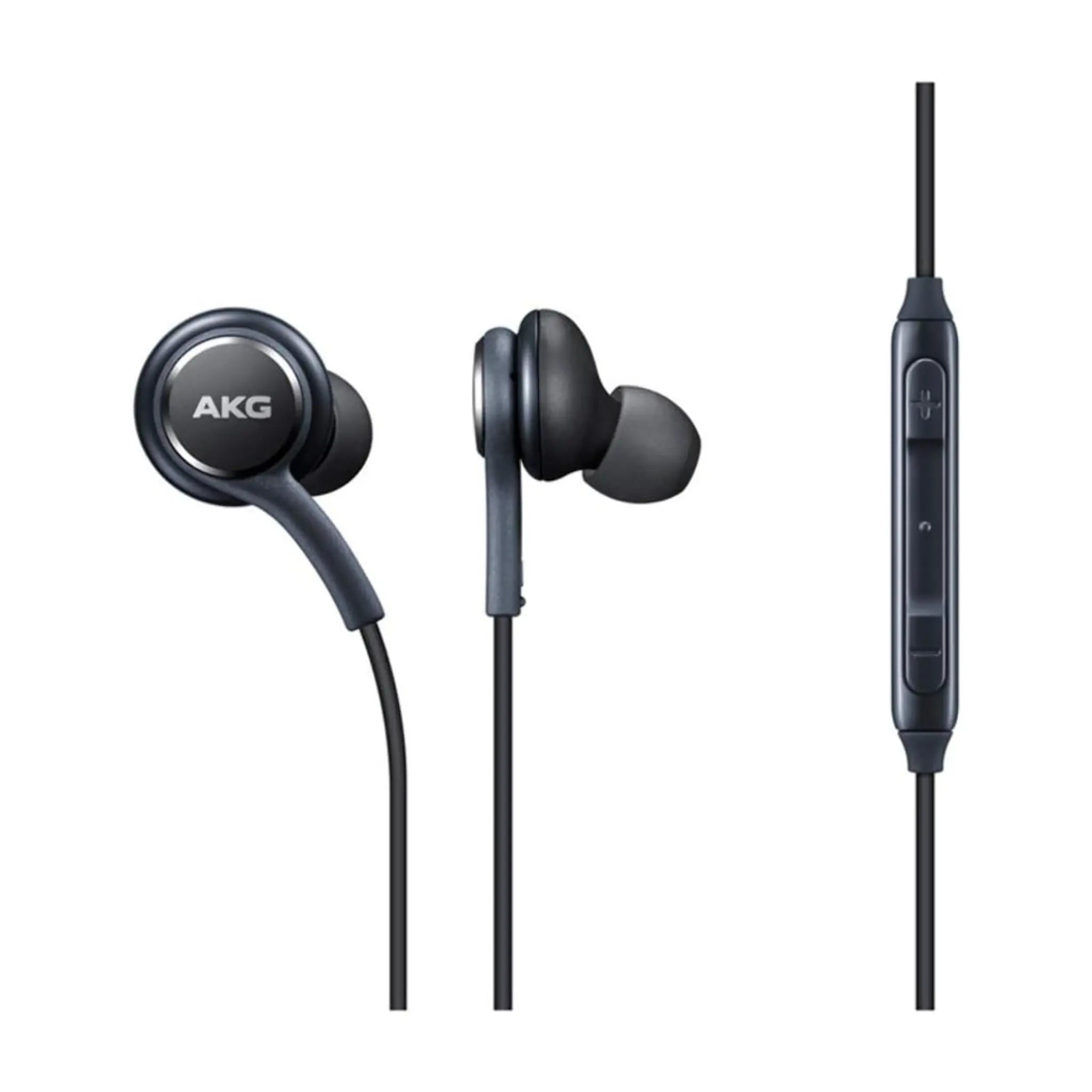 Samsung In-Ear Hoofdtelefoon AKG EO-IG955 | Voor Apparaten met 3.5mm Jack | Headset met Stereo Geluid & 3-Knops Afstandsbediening | Helder Geluid voor Muziek & Gesprekken | Ergonomisch Ontwerp met Stoffen Kabel | Wit of Zwart