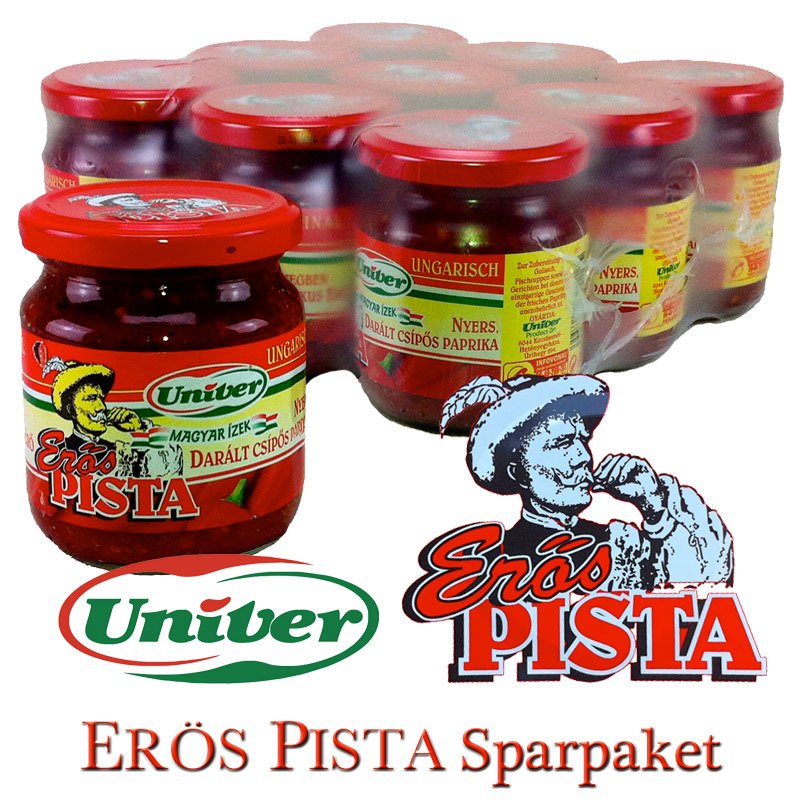 Image of 9 Jars Of Erös Pista - Extra Spicy Hungarian Paprika Cream, Universal