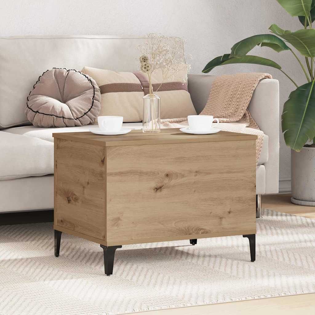 Image of Handcrafted Oak Coffee Table, 60 X 44.5 X