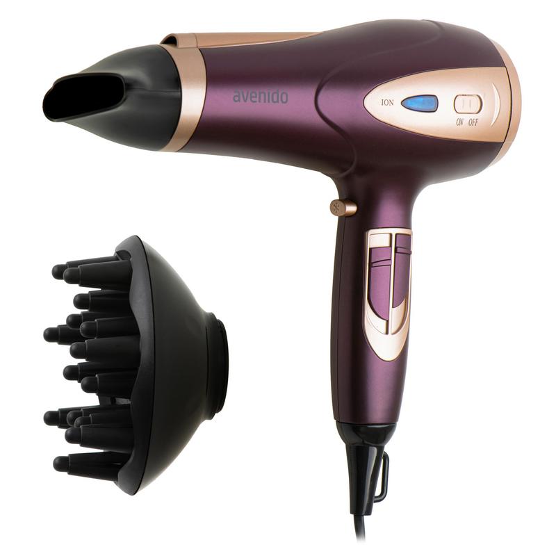 TEMU Asciugacapelli con la massima potenza di 2400W, per un'asciugatura professionale, sicura i tipi di capelli: sottili, spessi, ricci o lisci