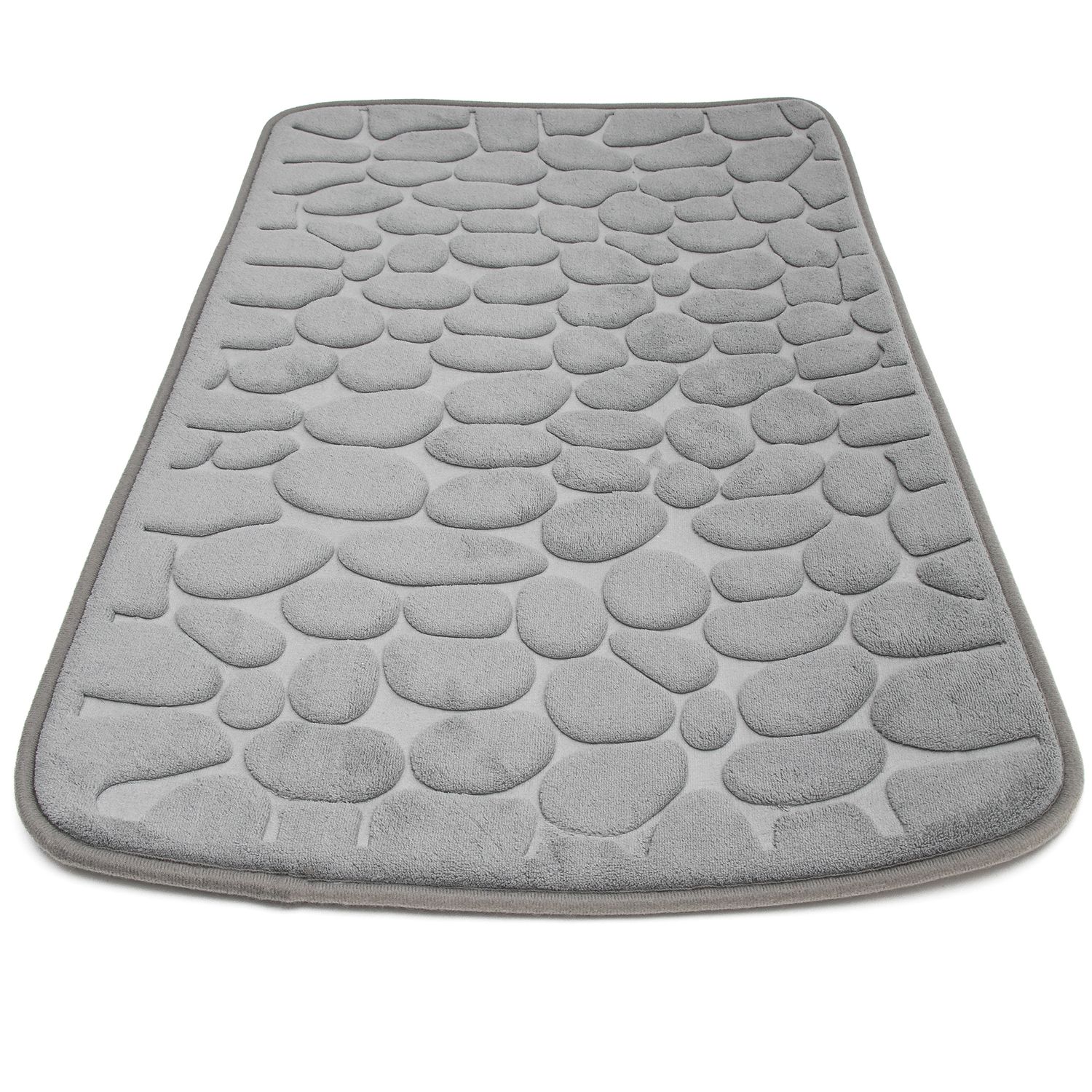 Image of Shower Mat Bath Mat With Memory Foam - 80 X 50 Cm - Bathroom Rug Shower Mat For Bathroom Laundry Room Non-slip Washable, Quick Drying, , High-quality Materials, Non-slip Backing