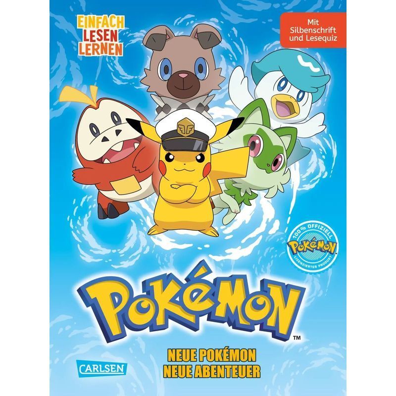 Image of Pokémon First Reader: New Pokémon, New Adventures - Book - Easy Reading Learning - Oliver Bieber - Pokémon First Reader - 64 Pages - German - 2025 - Carlsen Verlag Gmbh - Ean 9783551691354