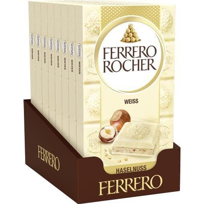 8x Ferrero Rocher White Chocolate Tablet 90g (8x90g)