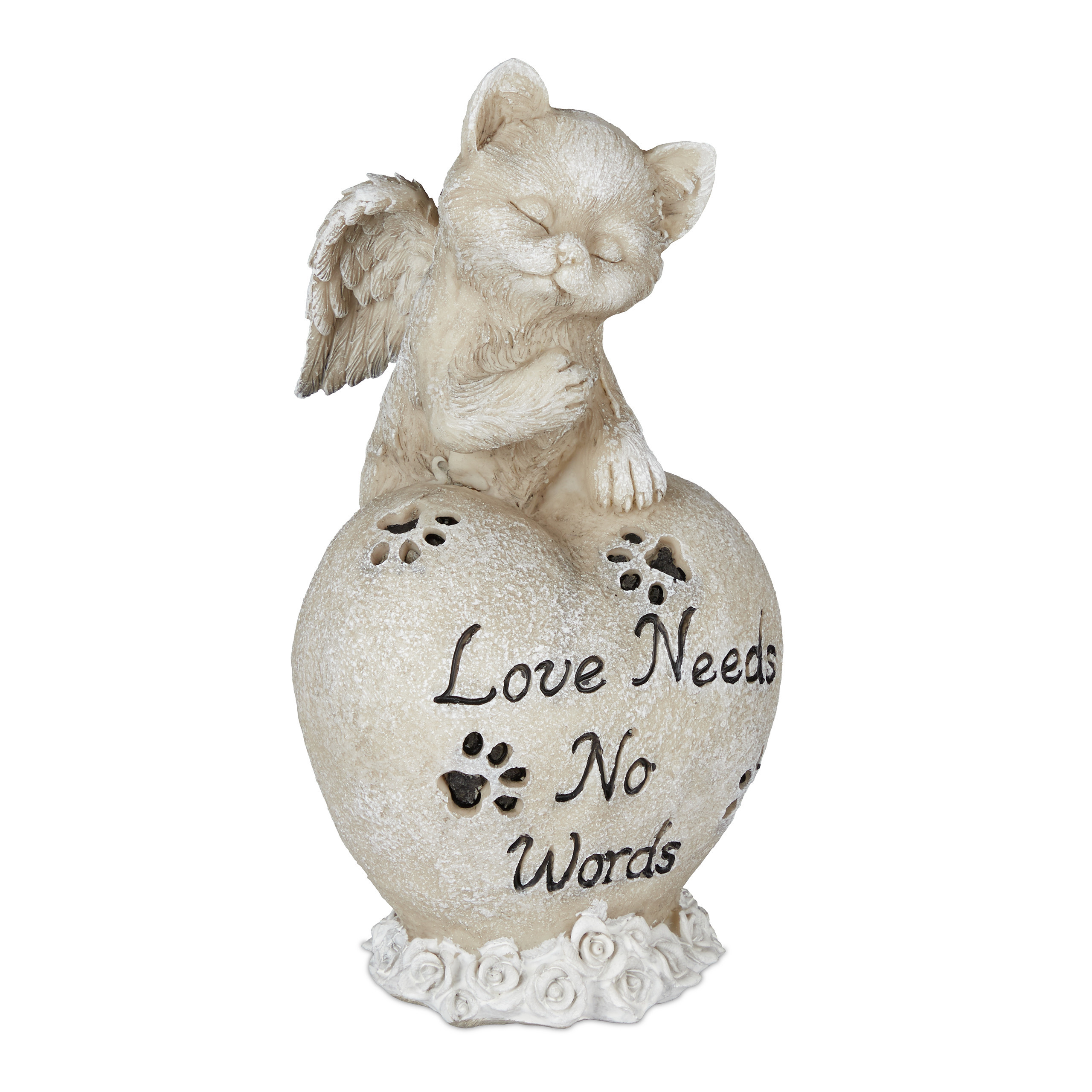 Cat Figurine In Cream - (w)11 X (h)20.5 X (d)10 Cm