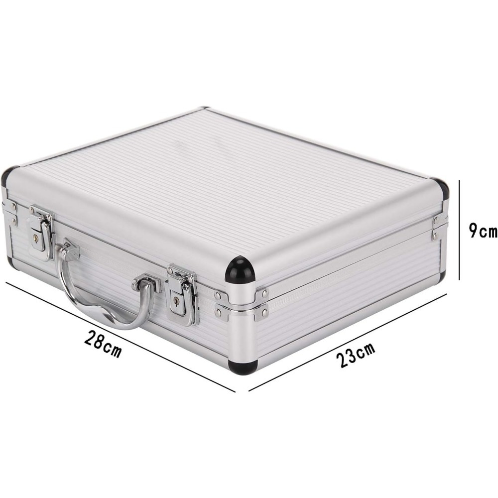 Lockable Silver Flight Case Tool Box for Instruments & Cameras