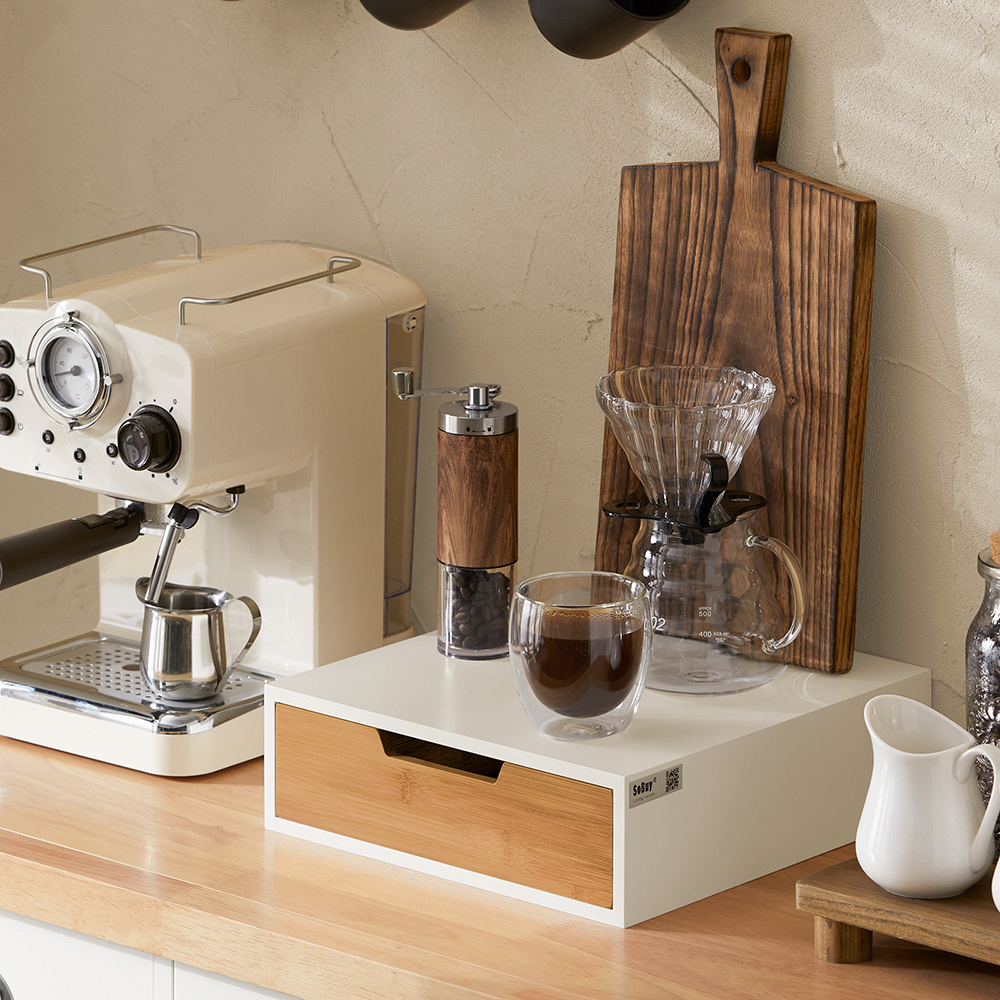 TEMU Boîte de Rangement à tiroir pour Capsules de café Nespresso SoBuy FRG179-WN