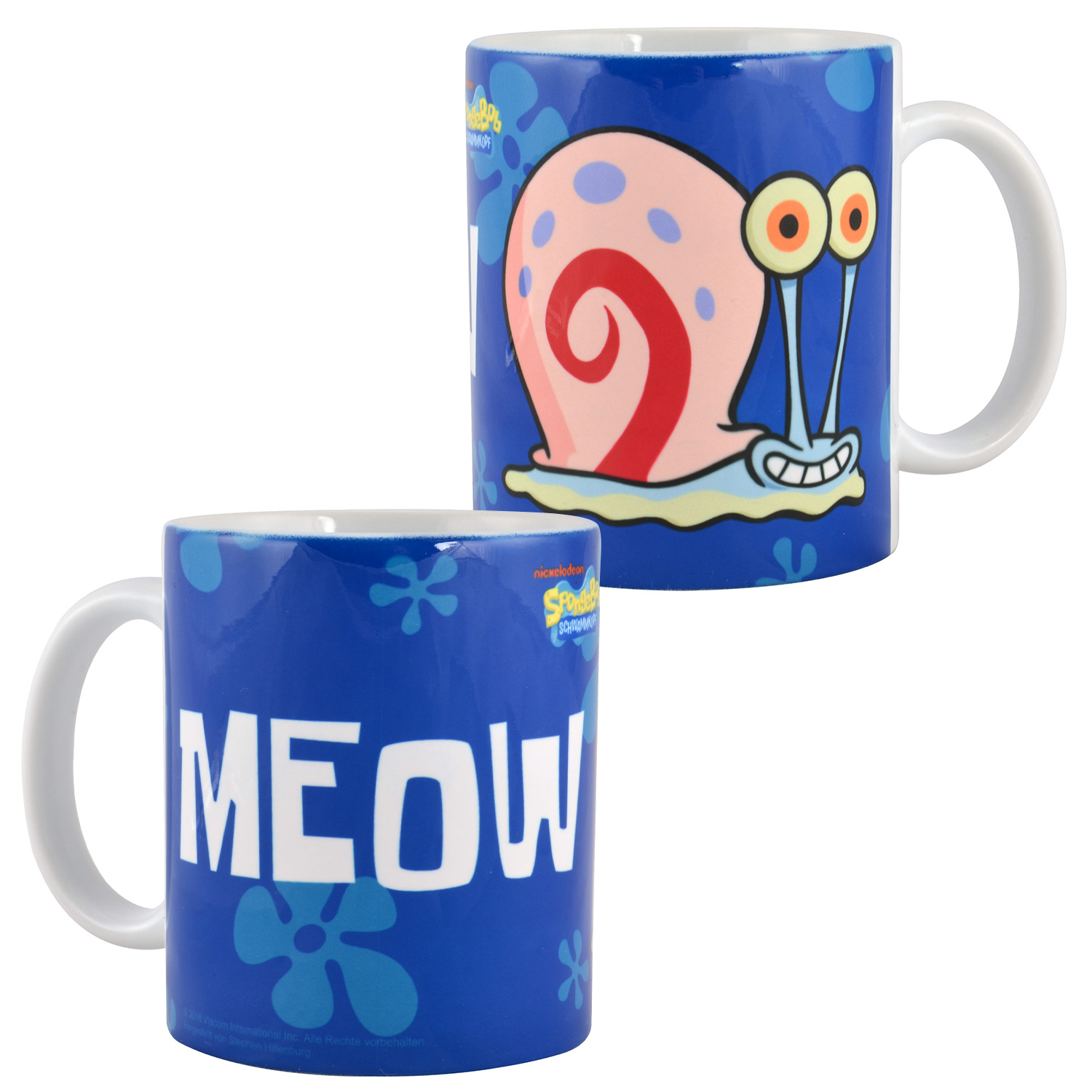 Spongebob - Coffee Mug Ceramic Blue 320 Ml