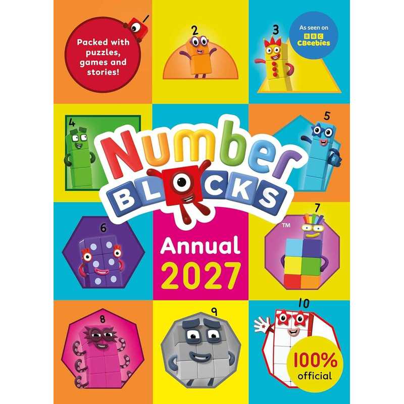 TEMU Numberblocks Annual 2027: Packed With Puzzles, Games And Stories - Ages 3-5 - Hardback