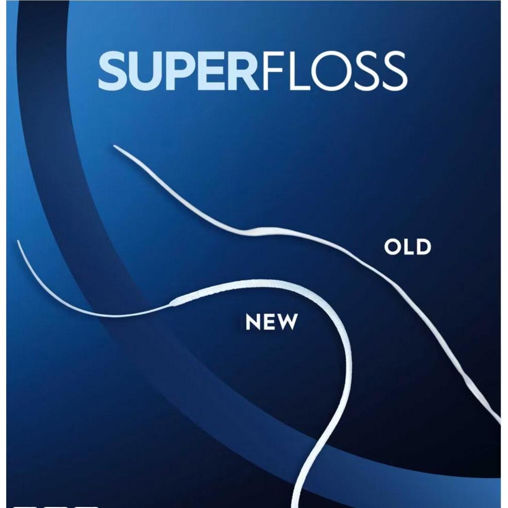 Pack of 12 Oral-B Super Floss Threaders, Mint Flavour for Braces & Bridges