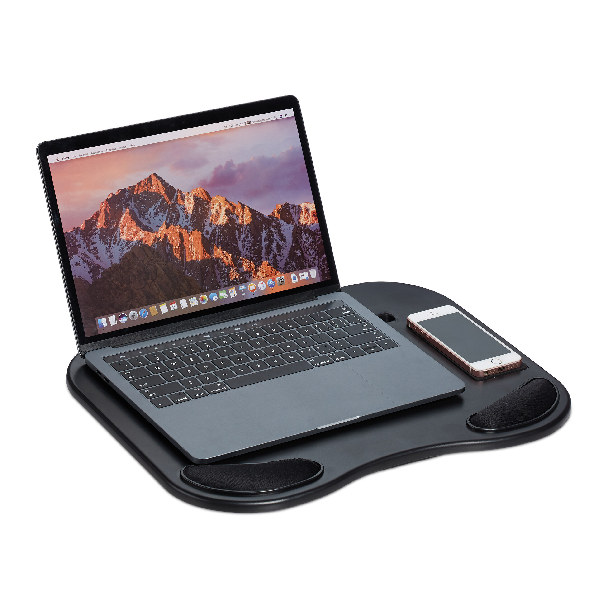 Laptop Knee Pillow In Black