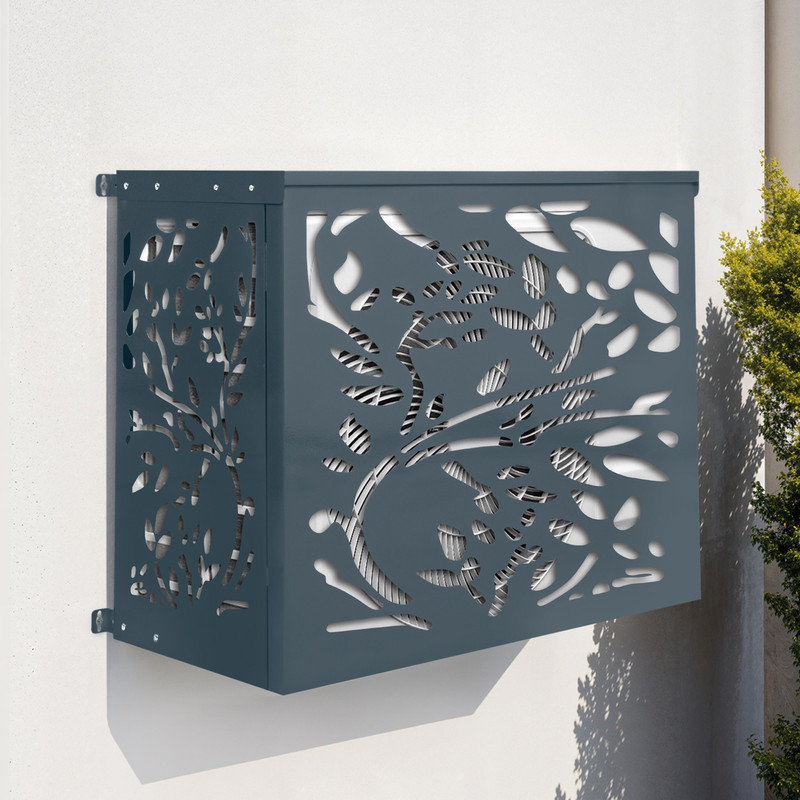 TEMU Cache climatiseur en métal LIS protection unité extérieur 95 x 50 x 80 cm