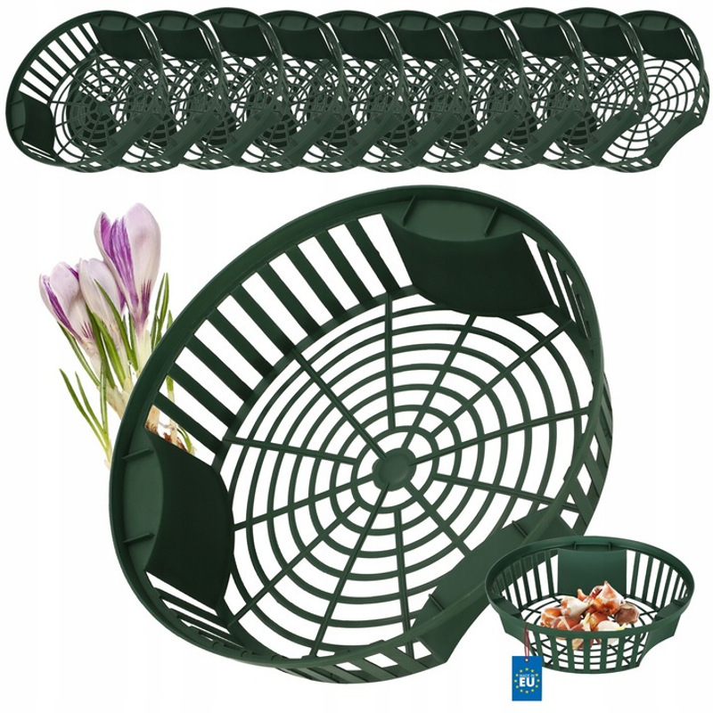 10-pack Flower Bulb Planting Basket With Cover, /26.5/21.5 Cm