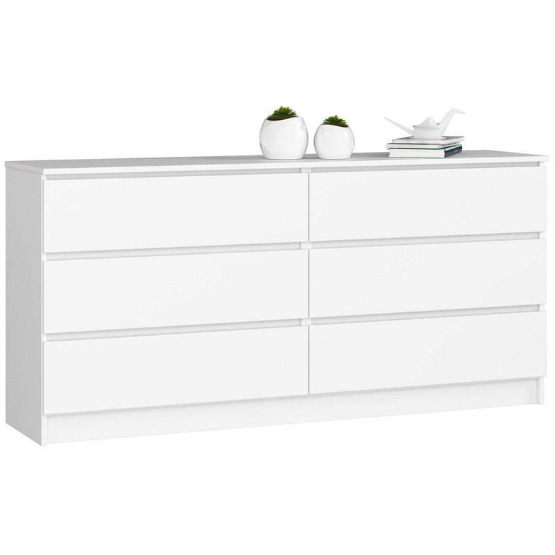 Image of Akord K160 160 Cm 6 Drawers Matte 160x40x77 Cm