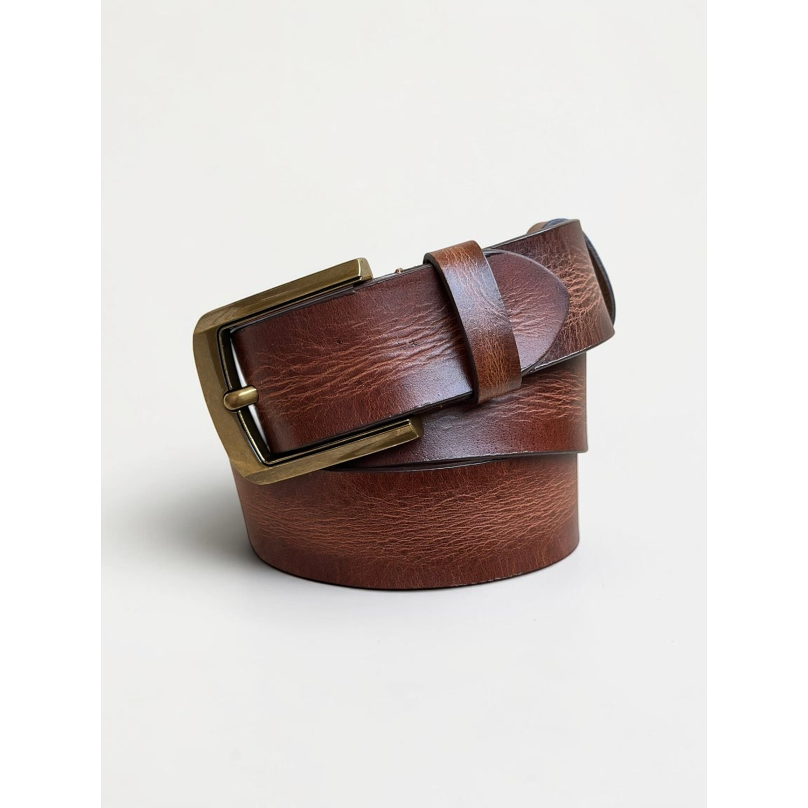 Men's Textured Heritage Belt Full Grain Leather