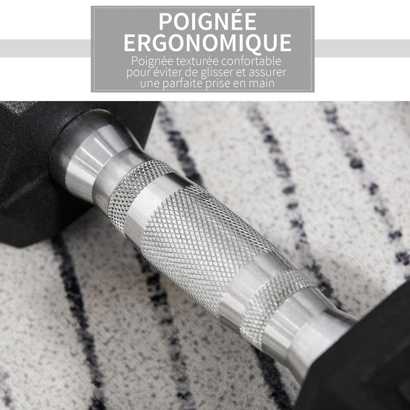 Korte halterset - Totaal 10 kg