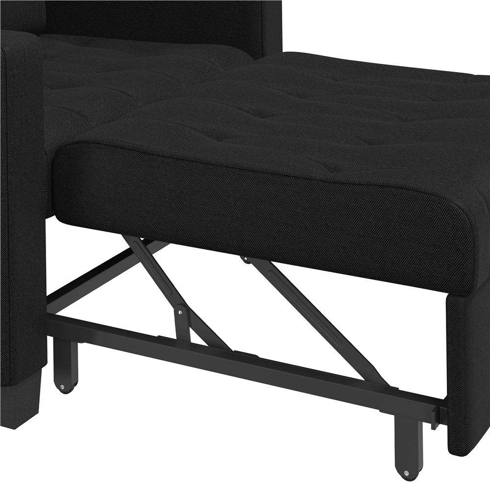 sofá cama plegable con sillón extensible y posición de cama tapizado, soporta   136 kg Detalles del producto 7