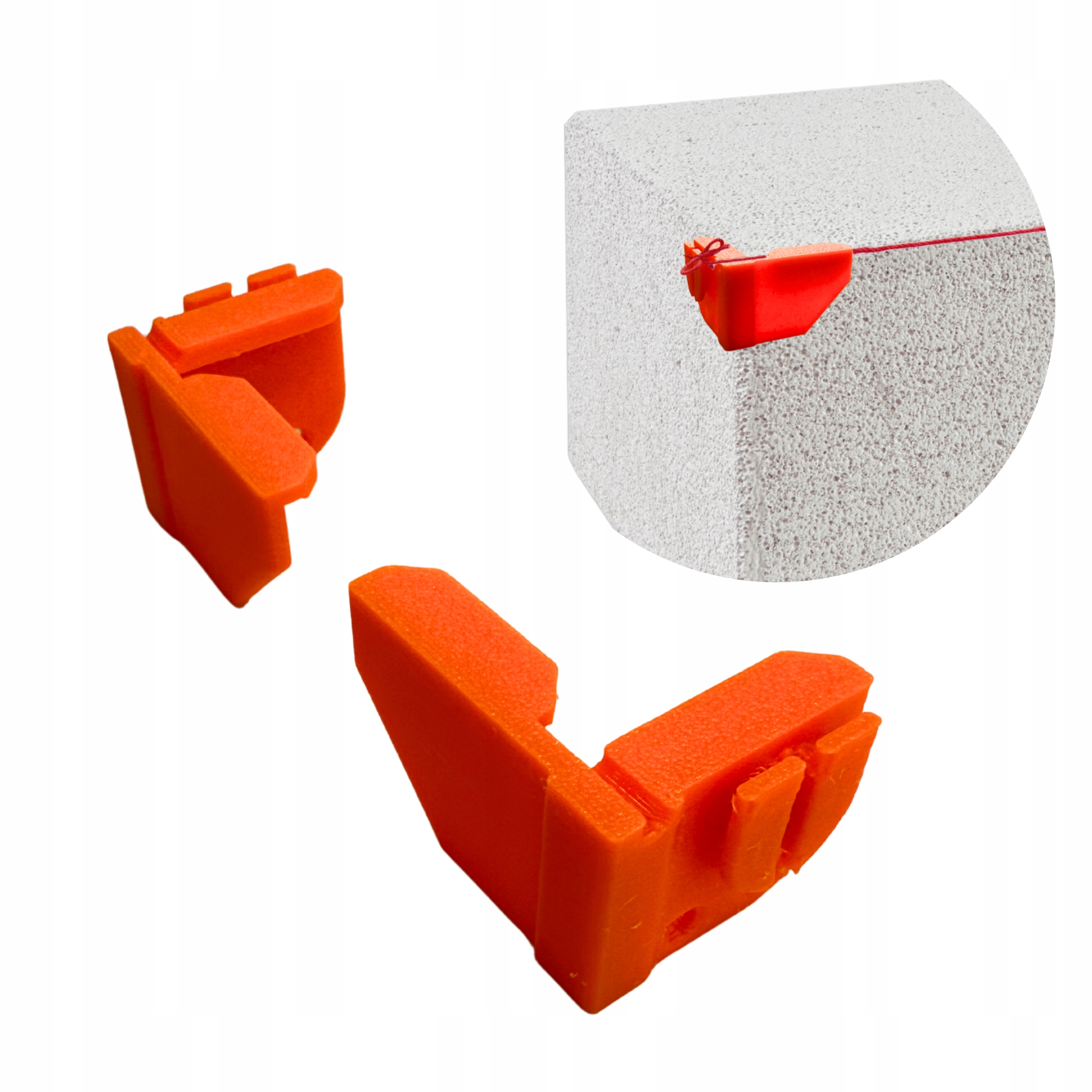 Premium Masonry String Edge Clamp – 90° Angle Tension, Set Of 2, Quick Installation, Precise Line Marking, String Protection For Wall Corners
