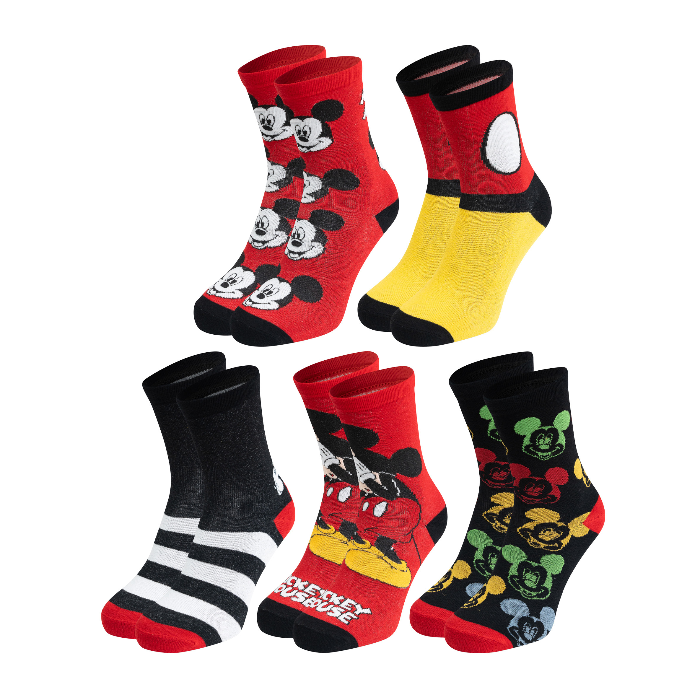Mouse Socks For Men - Men's 40-45 (5-pack)