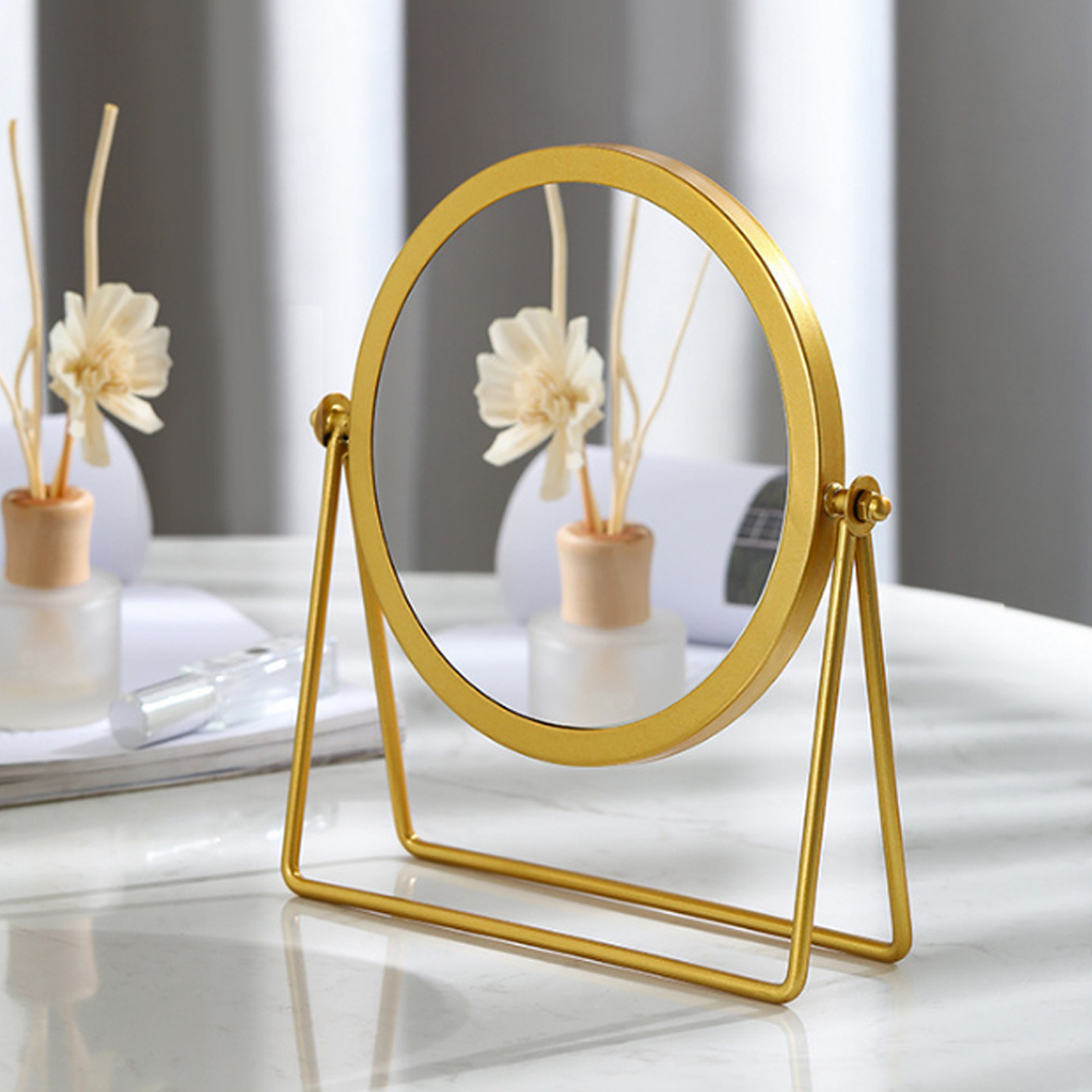 Round Shape Beauty Vanity Mirror with Stand