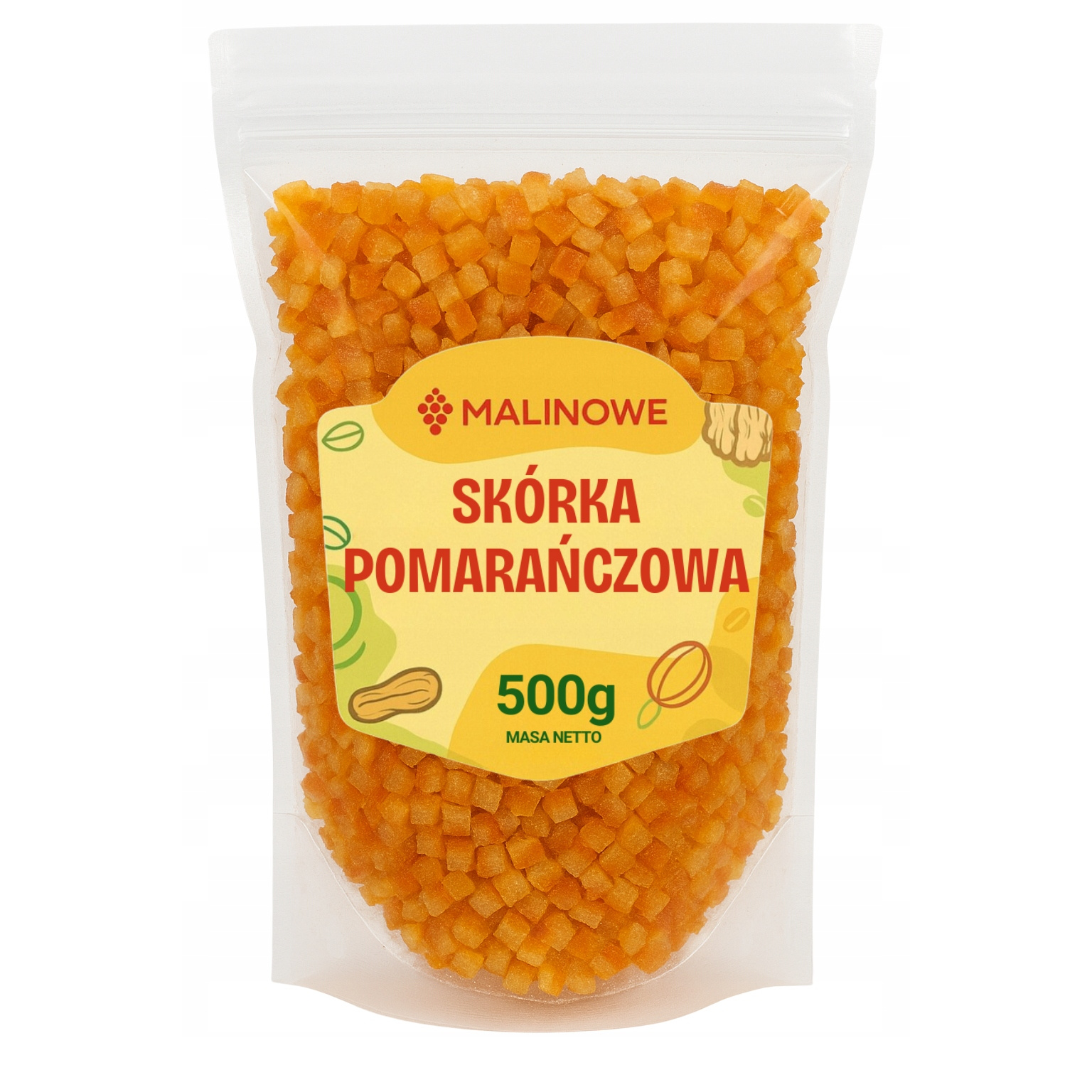 Orange Peel Candied Cube 500g With Natural Orange Premium