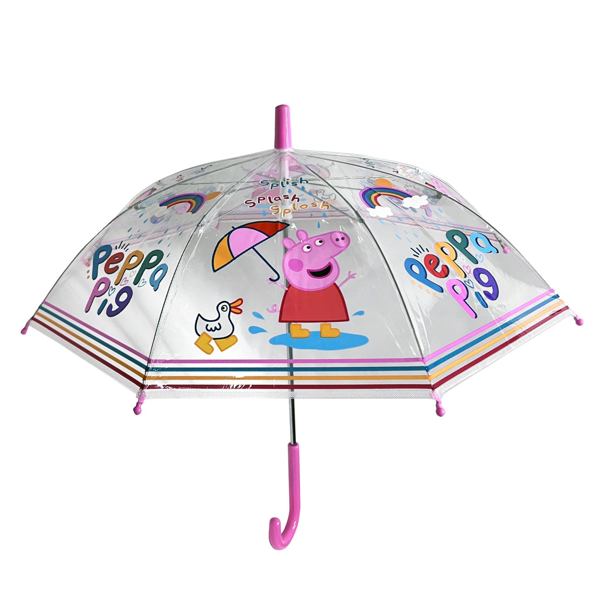Peppa Pig Kids Transparent Umbrella