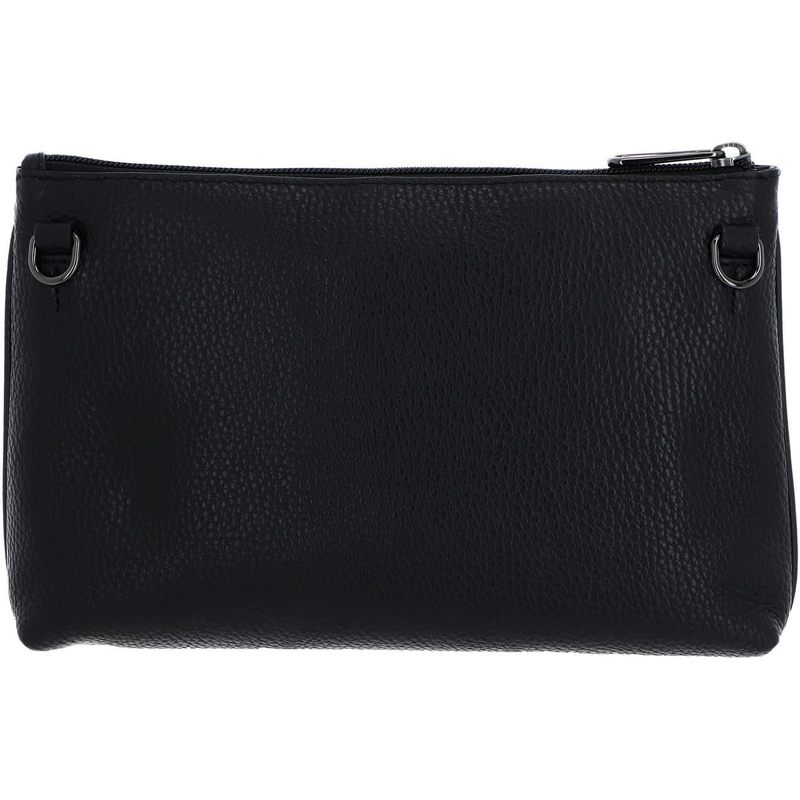 Textured Leather Shoulder Bag for Women - Premium Leather Clutch with Removable Strap & Chain, Zipper Closure, Interior Pocket, Metal Accents - Versatile Crossbody & Handbag