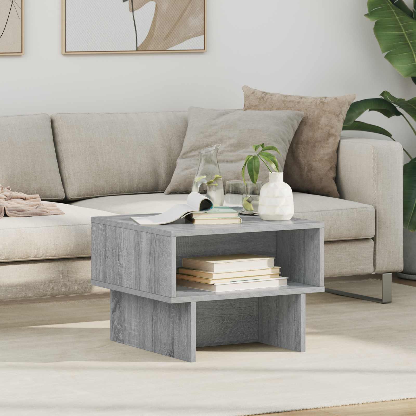 Image of Gray Coffee Table 48 X 46 X 35 Cm