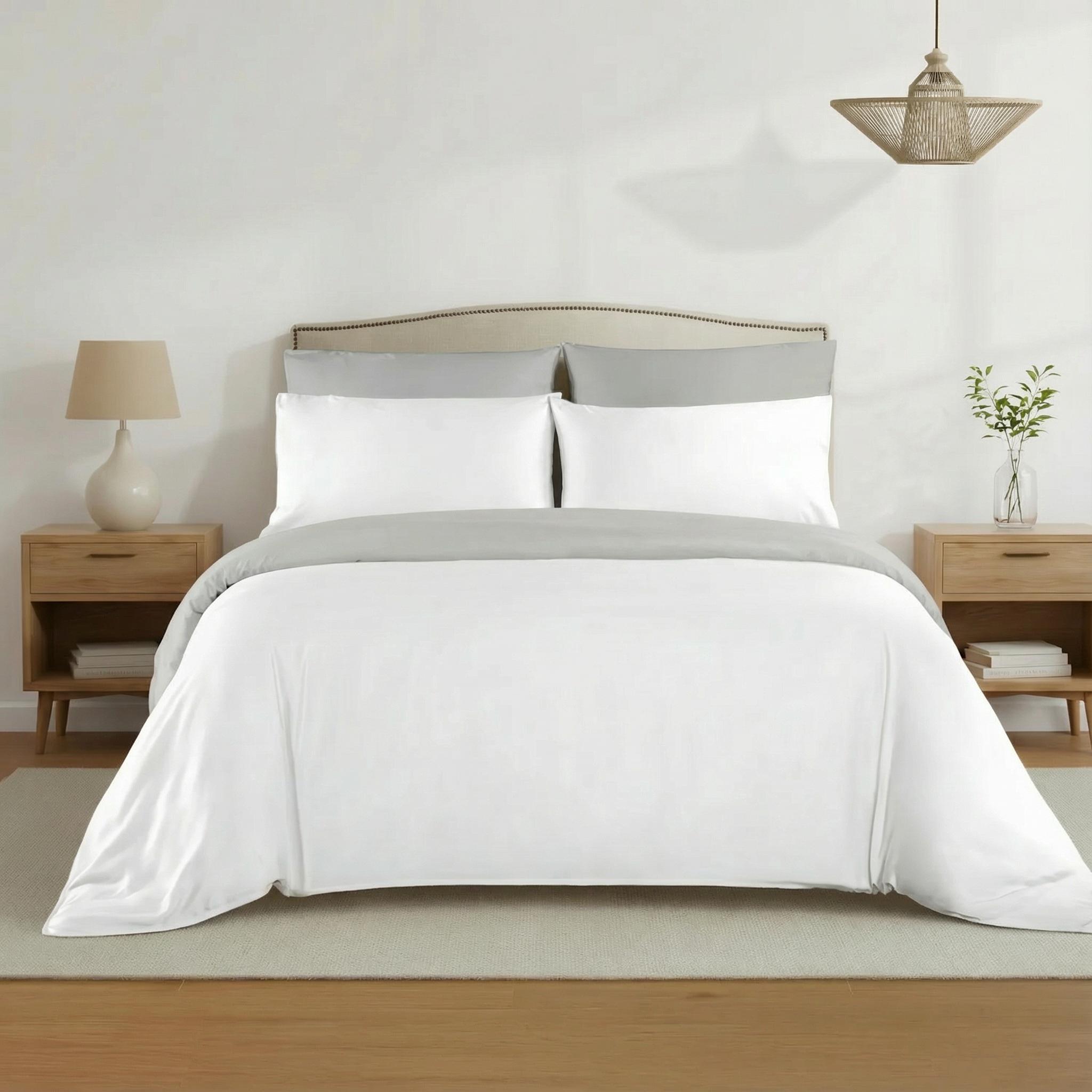 TEMU H HANSEL HOME Juego de Nórdica con Bajera y Fundas de Almohada, Ropa de Cama Completa, y Transpirable, Fácil de Lavar, cama 90/135/150/180cm