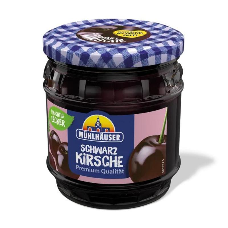 Mühlhäuser Extra Jam - Black Cherry 450 G